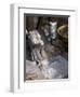 Nyagatom Woman Grinds Sorghum Using Two Stones, Omo River, South-Western Ethiopia-John Warburton-lee-Framed Photographic Print