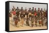 Nyangatom (Bumi) Tribal Dance Ceremony, Omo River Valley, Ethiopia, Africa-Gabrielle and Michel Therin-Weise-Framed Stretched Canvas