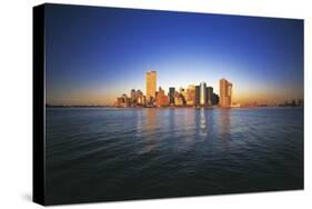 NYC 1999 at Sunset-Michael Reinhard-Stretched Canvas