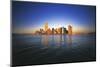 NYC 1999 at Sunset-Michael Reinhard-Mounted Photographic Print