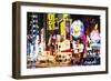 NYC 42 Street II - In the Style of Oil Painting-Philippe Hugonnard-Framed Giclee Print