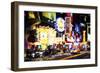 NYC 42 Street - In the Style of Oil Painting-Philippe Hugonnard-Framed Giclee Print