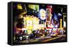 NYC 42 Street - In the Style of Oil Painting-Philippe Hugonnard-Framed Stretched Canvas