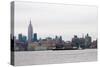 NYC and Hudson River III-Erin Berzel-Stretched Canvas