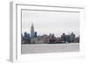 NYC and Hudson River III-Erin Berzel-Framed Photographic Print