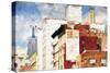 NYC Architecture - In the Style of Oil Painting-Philippe Hugonnard-Stretched Canvas