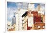 NYC Architecture - In the Style of Oil Painting-Philippe Hugonnard-Framed Giclee Print