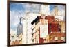 NYC Architecture - In the Style of Oil Painting-Philippe Hugonnard-Framed Giclee Print