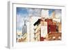NYC Architecture - In the Style of Oil Painting-Philippe Hugonnard-Framed Giclee Print