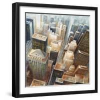NYC Bird's Eye View I-Giampaolo Pasi-Framed Art Print
