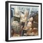 NYC Bird's Eye View I-Giampaolo Pasi-Framed Art Print