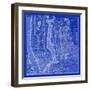 NYC Blueprint-Adam Shaw-Framed Art Print