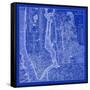 NYC Blueprint-Adam Shaw-Framed Stretched Canvas