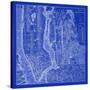 NYC Blueprint-Adam Shaw-Stretched Canvas