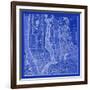 NYC Blueprint-Adam Shaw-Framed Art Print