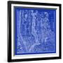 NYC Blueprint-Adam Shaw-Framed Art Print