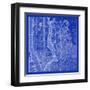 NYC Blueprint-Adam Shaw-Framed Art Print