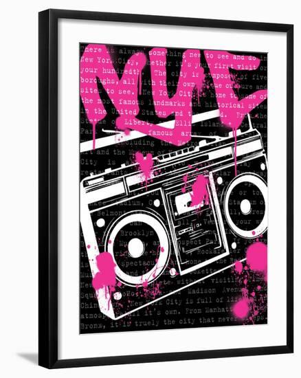 NYC Boom Box-N. Harbick-Framed Art Print