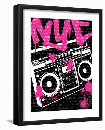 NYC Boom Box-N. Harbick-Framed Art Print