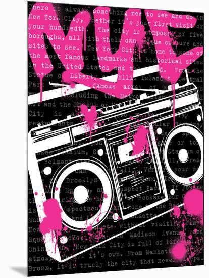 NYC Boom Box-N. Harbick-Mounted Art Print