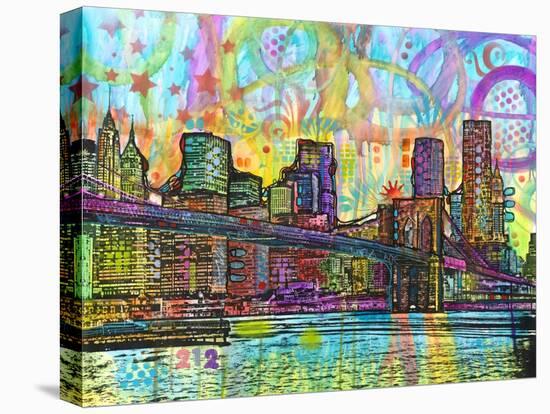 NYC Brooklyn Bridge-Dean Russo- Exclusive-Stretched Canvas