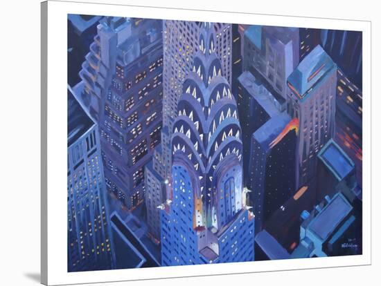 NYC Chry 3-M Bleichner-Stretched Canvas