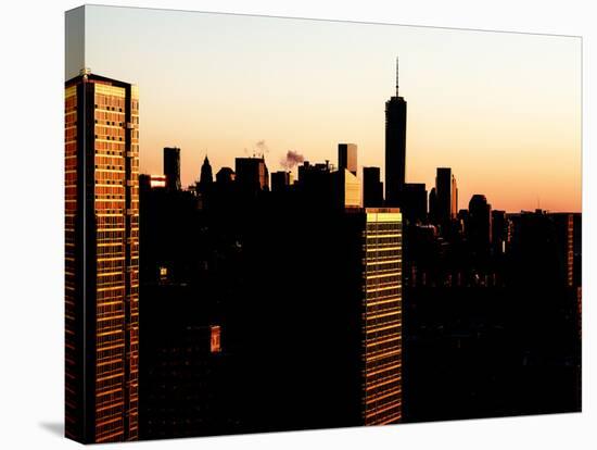 NYC Cityscape with the One World Trade Center (1WTC) at Sunset-Philippe Hugonnard-Stretched Canvas