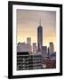 NYC Cityscape with the One World Trade Center (1WTC) at Sunset-Philippe Hugonnard-Framed Photographic Print