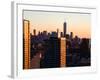 NYC Cityscape with the One World Trade Center (1WTC) at Sunset-Philippe Hugonnard-Framed Photographic Print