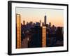 NYC Cityscape with the One World Trade Center (1WTC) at Sunset-Philippe Hugonnard-Framed Photographic Print