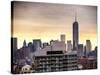 NYC Cityscape with the One World Trade Center (1WTC) at Sunset-Philippe Hugonnard-Stretched Canvas