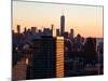 NYC Cityscape with the One World Trade Center (1WTC) at Sunset-Philippe Hugonnard-Mounted Photographic Print