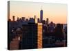 NYC Cityscape with the One World Trade Center (1WTC) at Sunset-Philippe Hugonnard-Stretched Canvas