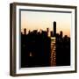 NYC Cityscape with the One World Trade Center (1WTC) at Sunset-Philippe Hugonnard-Framed Photographic Print