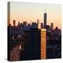 NYC Cityscape with the One World Trade Center (1WTC) at Sunset-Philippe Hugonnard-Stretched Canvas