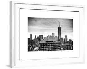 NYC Cityscape with the One World Trade Center (1WTC) at Sunset-Philippe Hugonnard-Framed Art Print