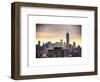 NYC Cityscape with the One World Trade Center (1WTC) at Sunset-Philippe Hugonnard-Framed Art Print