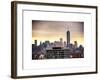 NYC Cityscape with the One World Trade Center (1WTC) at Sunset-Philippe Hugonnard-Framed Art Print