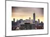 NYC Cityscape with the One World Trade Center (1WTC) at Sunset-Philippe Hugonnard-Mounted Premium Giclee Print