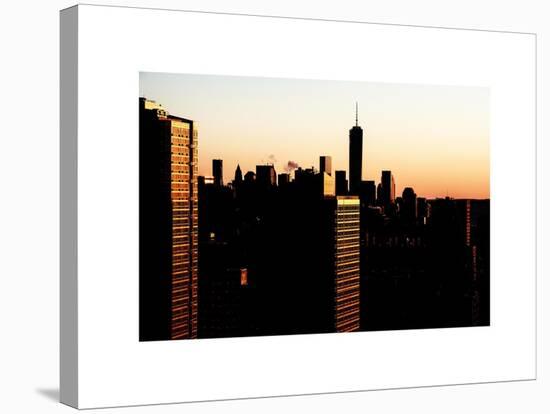 NYC Cityscape with the One World Trade Center (1WTC) at Sunset-Philippe Hugonnard-Stretched Canvas