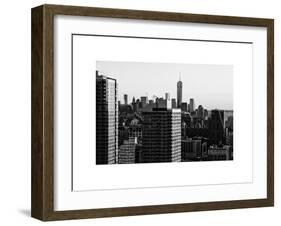 NYC Cityscape with the One World Trade Center (1WTC) at Sunset-Philippe Hugonnard-Framed Art Print