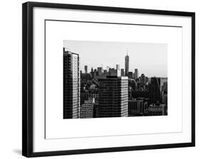 NYC Cityscape with the One World Trade Center (1WTC) at Sunset-Philippe Hugonnard-Framed Art Print