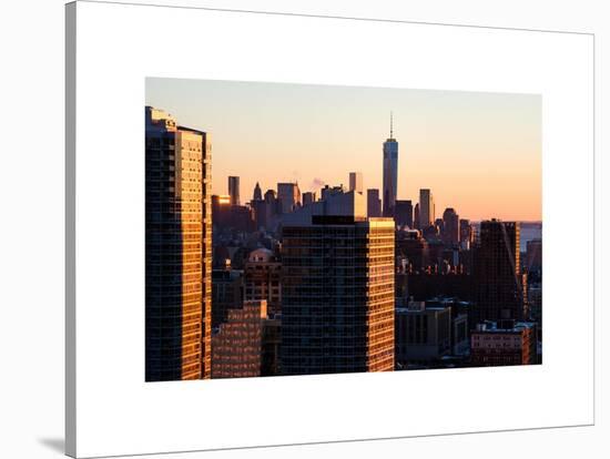 NYC Cityscape with the One World Trade Center (1WTC) at Sunset-Philippe Hugonnard-Stretched Canvas