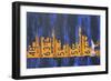 NYC Extended Version License Plate-Design Turnpike-Framed Giclee Print