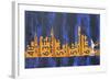 NYC Extended Version License Plate-Design Turnpike-Framed Giclee Print