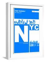 Nyc: Find Yourself In The City-NaxArt-Framed Art Print