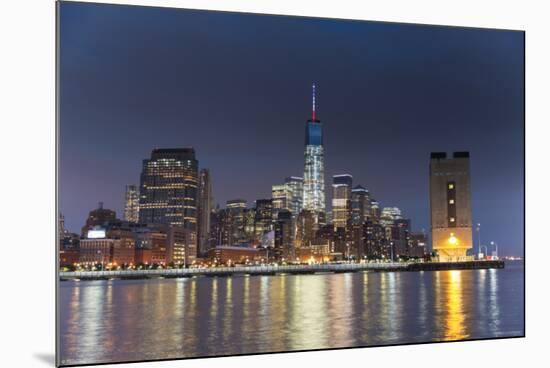 NYC- Freedom Tower at Night-null-Mounted Poster