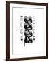 NYC in Pure B&W XI-Jeff Pica-Framed Art Print