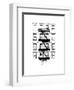 NYC in Pure B&W XII-Jeff Pica-Framed Art Print