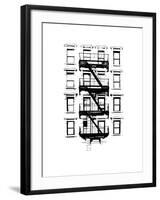 NYC in Pure B&W XII-Jeff Pica-Framed Art Print